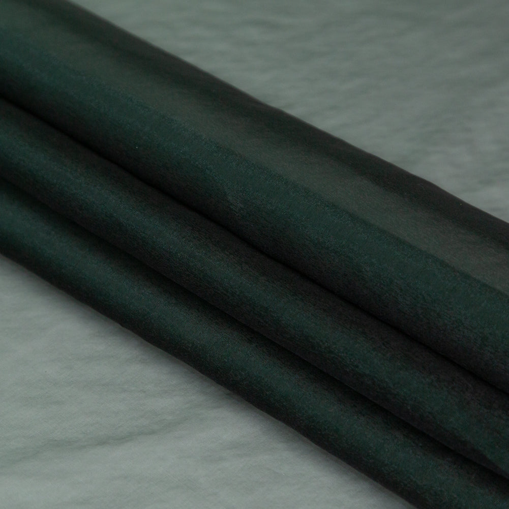 Shimmering Organza - Emerald and Black Iridescent - Julliette Collection