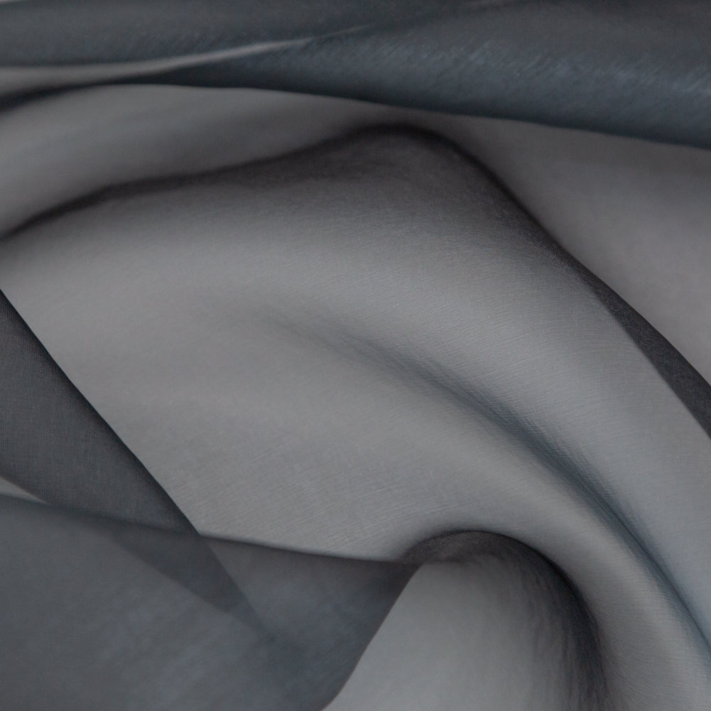 Shimmering Organza - Aqua and Gray Iridescent - Julliette Collection