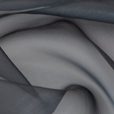 Shimmering Organza - Aqua and Gray Iridescent - Julliette Collection