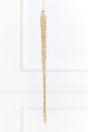 11.5" Gold & Bead Iced Glass Icicle Ornament