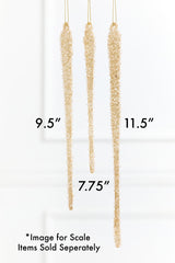 9.5" Gold & Bead Iced Glass Icicle Ornament
