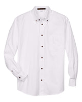 Harriton Men's Tall Easy Blend Twill Dress Shirt