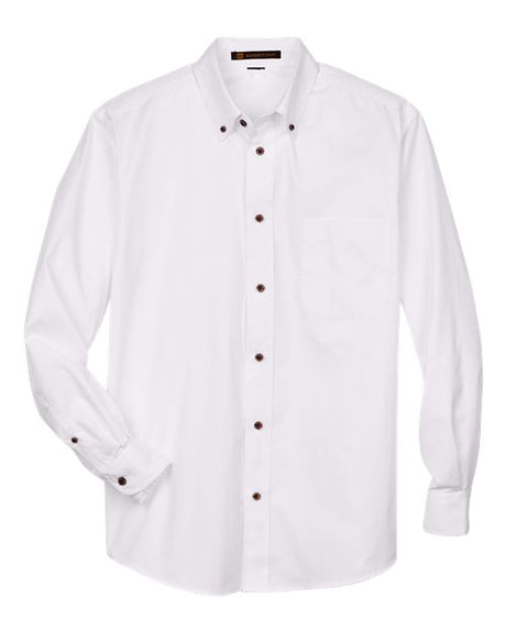 Harriton Men's Tall Easy Blend Twill Dress Shirt