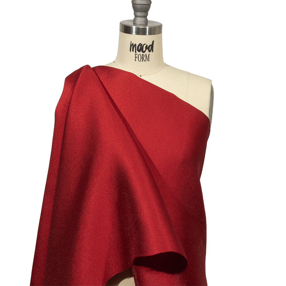 Novelty Polyester Pique - Tango Red - Kestrel Collection