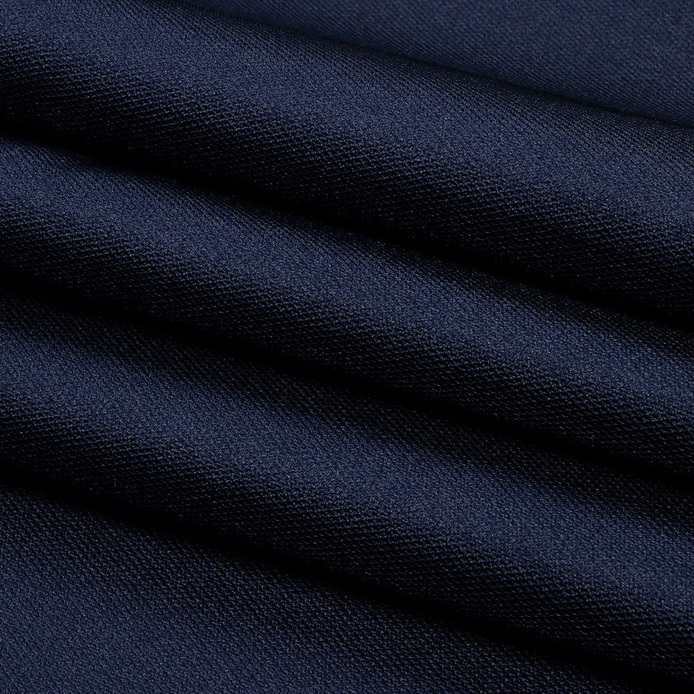 Novelty Polyester Pique - Navy - Kestrel Collection