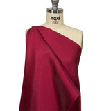 Novelty Polyester Pique - Cranberry Red - Kestrel Collection