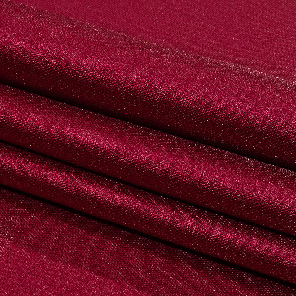 Novelty Polyester Pique - Cranberry Red - Kestrel Collection