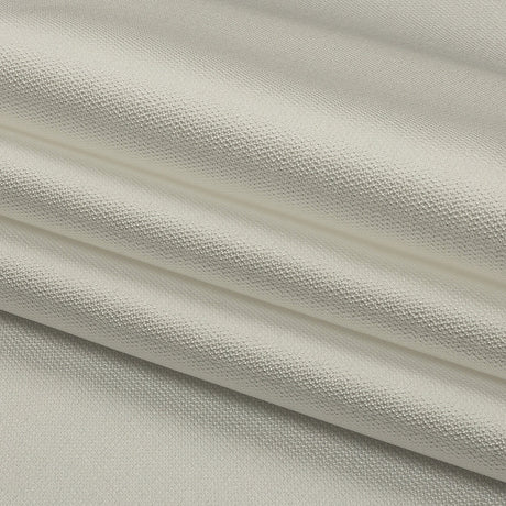 Novelty Polyester Pique - White - Kestrel Collection