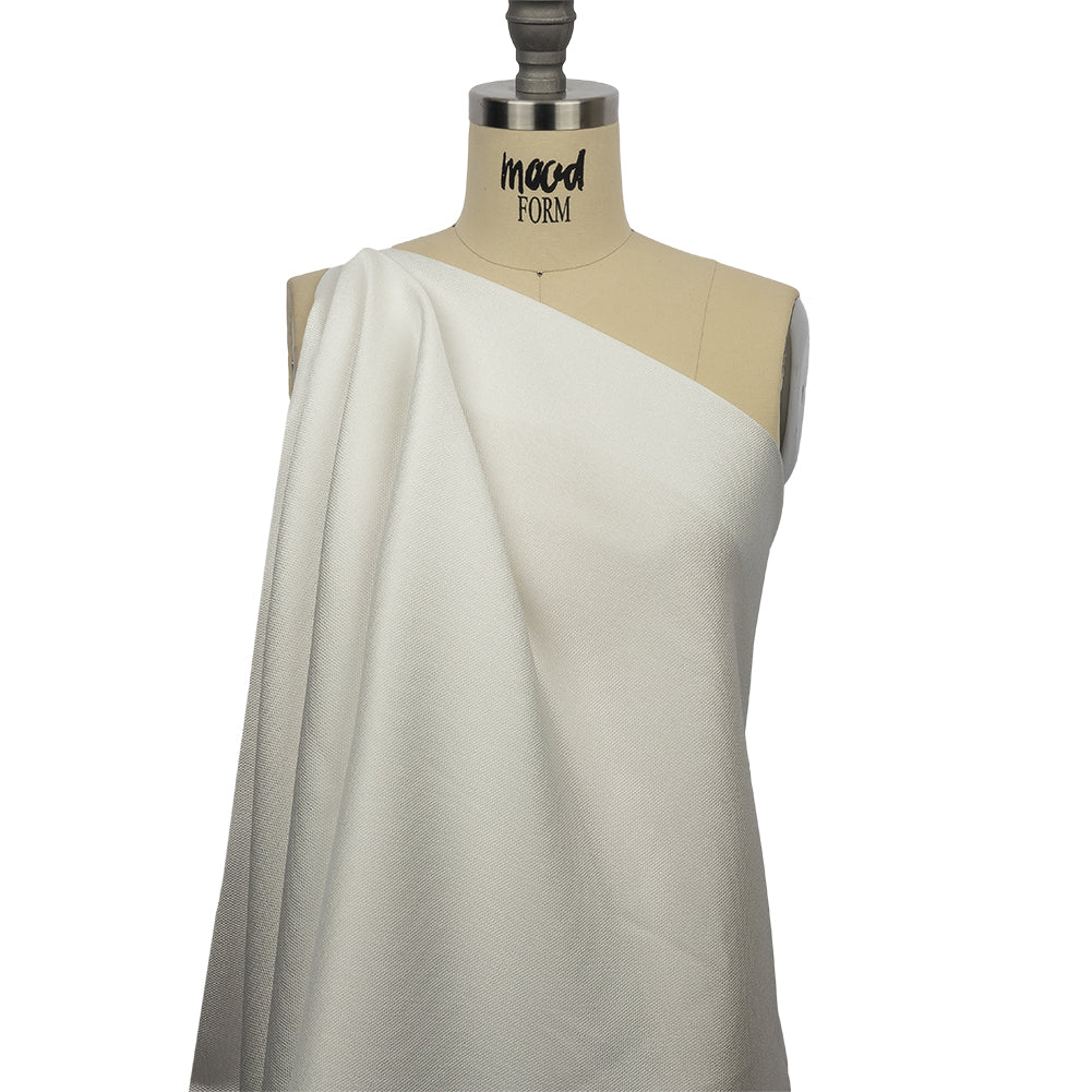Novelty Polyester Pique - White - Kestrel Collection