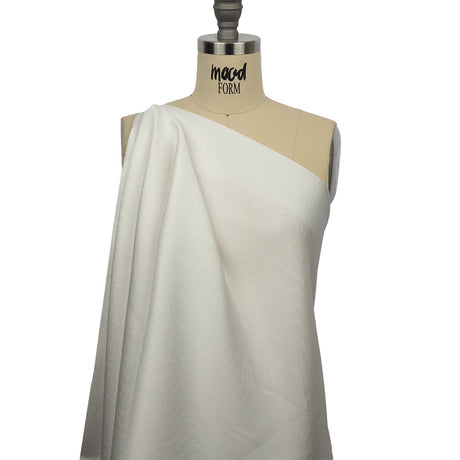 Novelty Polyester Pique - White - Kestrel Collection
