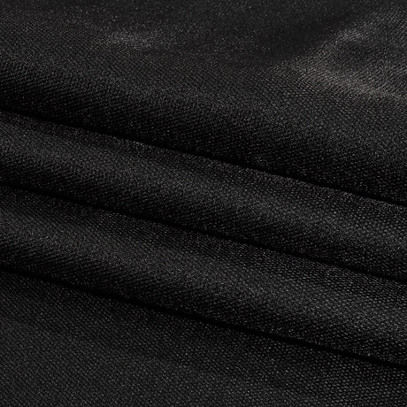 Novelty Polyester Pique - Black - Kestrel Collection