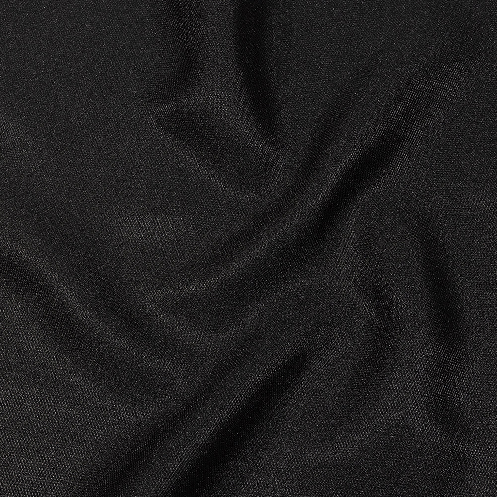 Novelty Polyester Pique - Black - Kestrel Collection