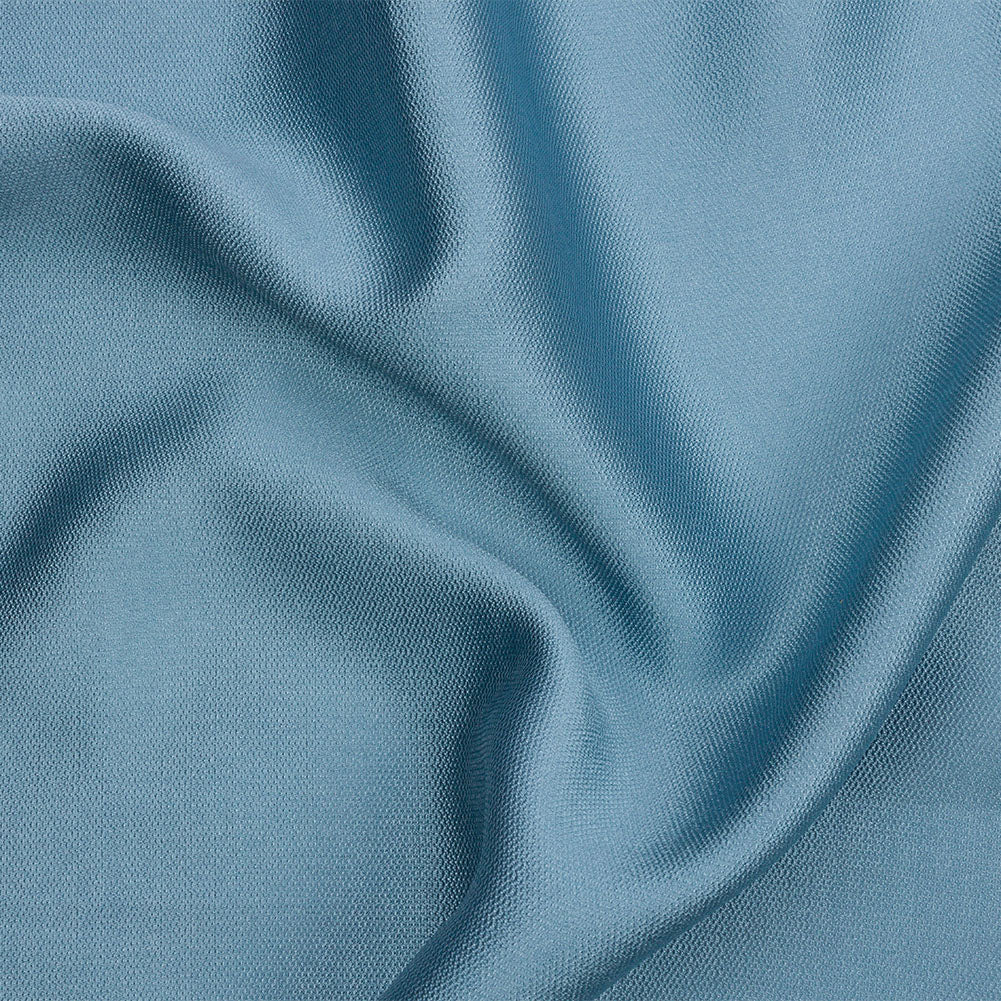 Novelty Polyester Pique - Steel Blue - Kestrel Collection
