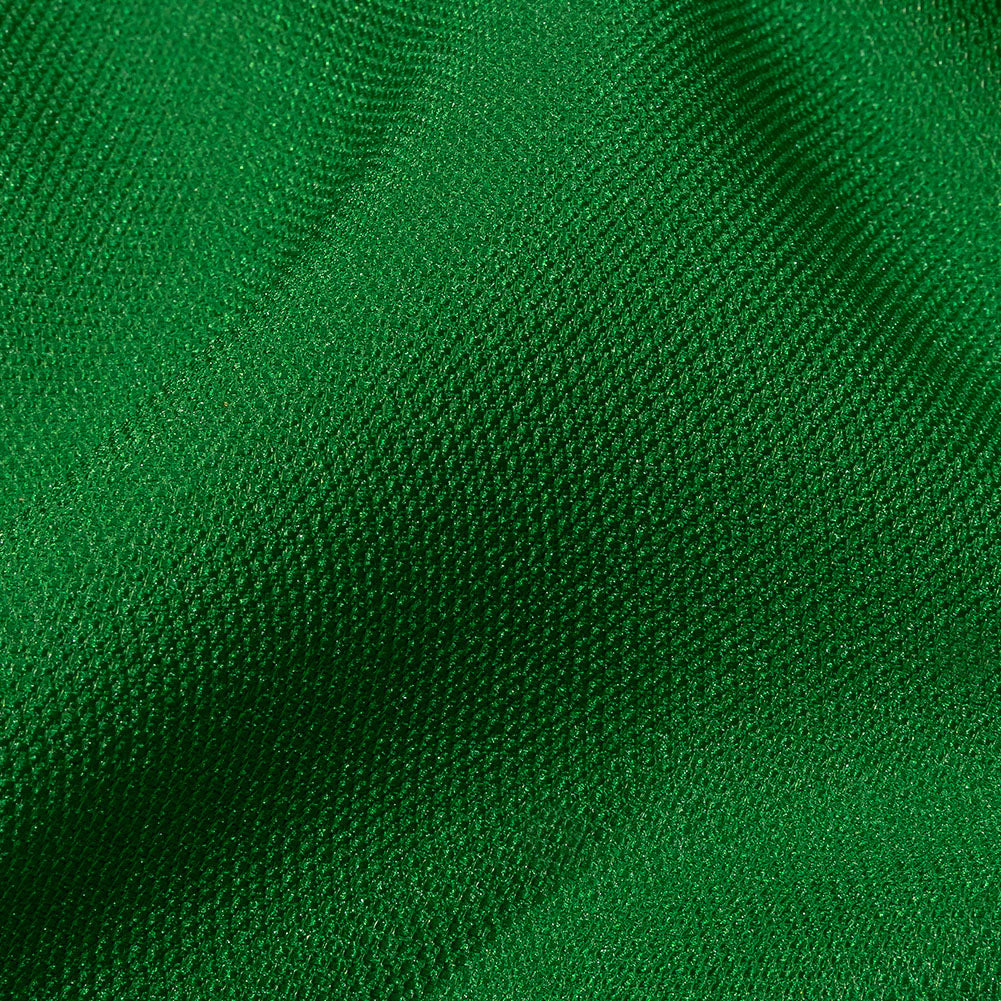 Novelty Polyester Pique - Emerald Green - Kestrel Collection