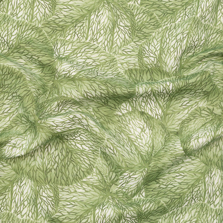 Apple Tropical Leaves Printed Woven