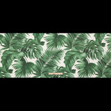 Dark Green Tropical Leaves Printed Woven