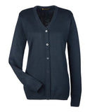 Harriton Women's Pilbloc V-Neck Button Cardigan Sweater