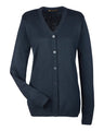 Harriton Women's Pilbloc V-Neck Button Cardigan Sweater
