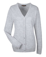 Harriton Women's Pilbloc V-Neck Button Cardigan Sweater