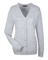 Harriton Women's Pilbloc V-Neck Button Cardigan Sweater