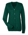Harriton Women's Pilbloc V-Neck Button Cardigan Sweater