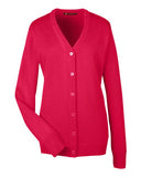 Harriton Women's Pilbloc V-Neck Button Cardigan Sweater