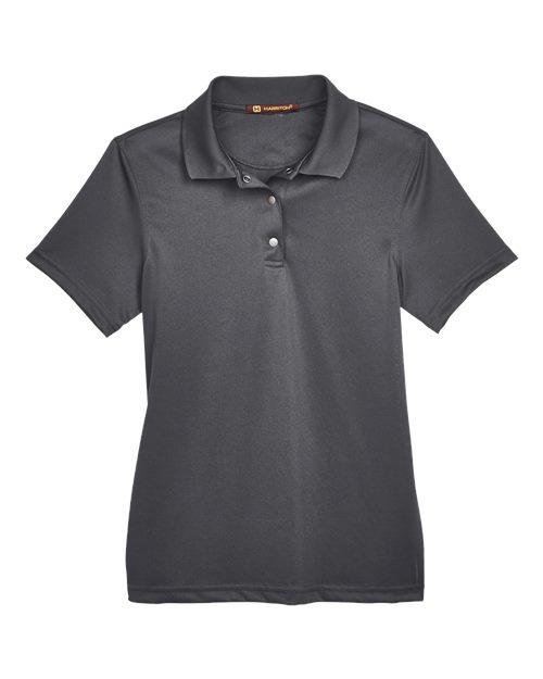 Harriton Women's Advantage Snag Protection Plus Snap Placket Polo
