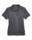 Harriton Women's Advantage Snag Protection Plus Snap Placket Polo