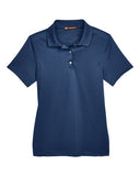 Harriton Women's Advantage Snag Protection Plus Snap Placket Polo