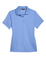 Harriton Women's Advantage Snag Protection Plus Snap Placket Polo