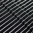 Gangsta Stripe Poly Spandex Fabric - Black/White Stripes, 58/60" Width (1 Yard)