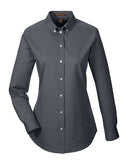 Harriton Women's Foundation Cotton Twill Shirt with Teflon
