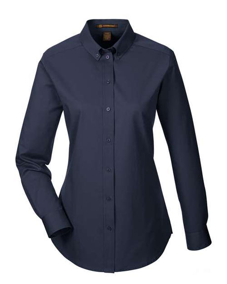 Harriton Women's Foundation Cotton Twill Shirt with Teflon