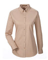 Harriton Women's Foundation Cotton Twill Shirt with Teflon
