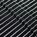 Gangsta Stripe Poly Spandex Fabric - Black/White Stripes, 58/60" Width (1 Yard)