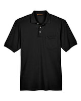 Harriton Men's Easy Blend Polo with Pocket
