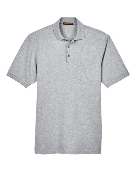 Harriton Men's Easy Blend Polo with Pocket