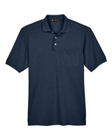 Harriton Men's Easy Blend Polo with Pocket