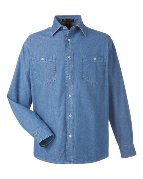 Harriton Unisex Denim Shirt Jacket