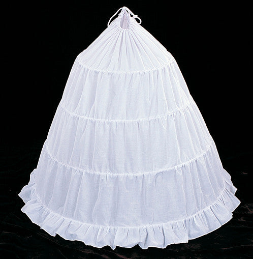 White Bridal Petticoat Crinoline 40 Inch 4 Hoop Slip Skirt