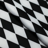 Harlequin Polyester Spandex Fabric - Diamond Print, Assorted Colors, 58-60" Width (1 Yard)