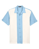Harriton Men's Two-Tone Camp Shirt