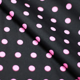 Polka Dots Nylon Spandex Fabric - Multiple Colors Small White Dots, 58/60" Width (1 Yard)