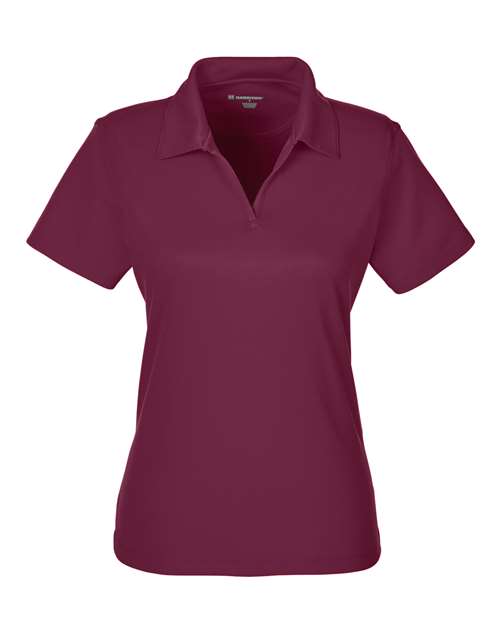 Harriton Women's Double Mesh Polo