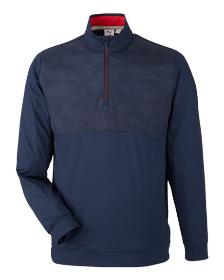 Puma Golf Men's Volition Camo Cover Quarter-Zip Pullover