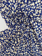 Viscose Lurex Chiffon Blue Graphic Print