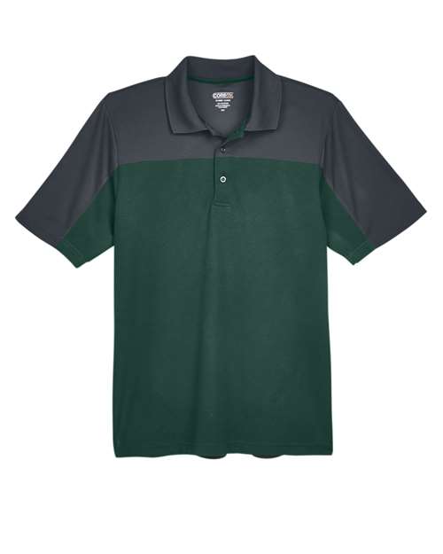 CORE365 Men's Balance Colorblock Performance Piqué Polo