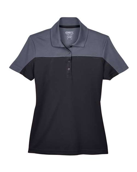 CORE365 Women's Balance Colorblock Performance Piqué Polo