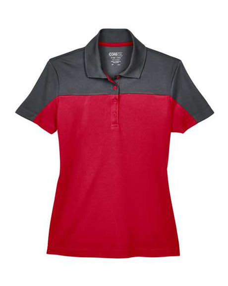 CORE365 Women's Balance Colorblock Performance Piqué Polo