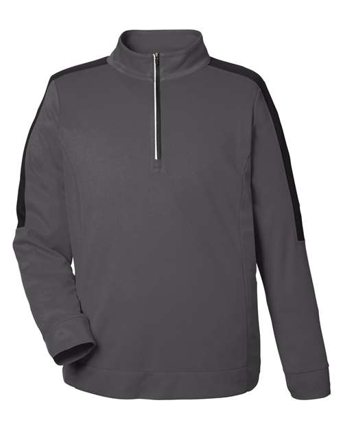 CORE365 Men's Market Snag-Protect Mesh Colorblock Quarter-Zip Pullover